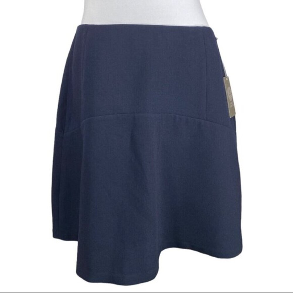 Vince Camuto Womens Navy Stone A-Line V-Seam Mini Skirt‎ 10 9354410 NEW